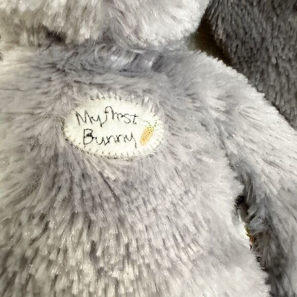Bunnies By The Bay Plush Grey Bunny Carrots My First 15” Stuffed Animal Easter - Picture 3 of 8
